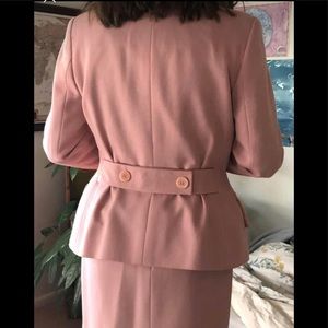 Celine vintage pink skirt suit